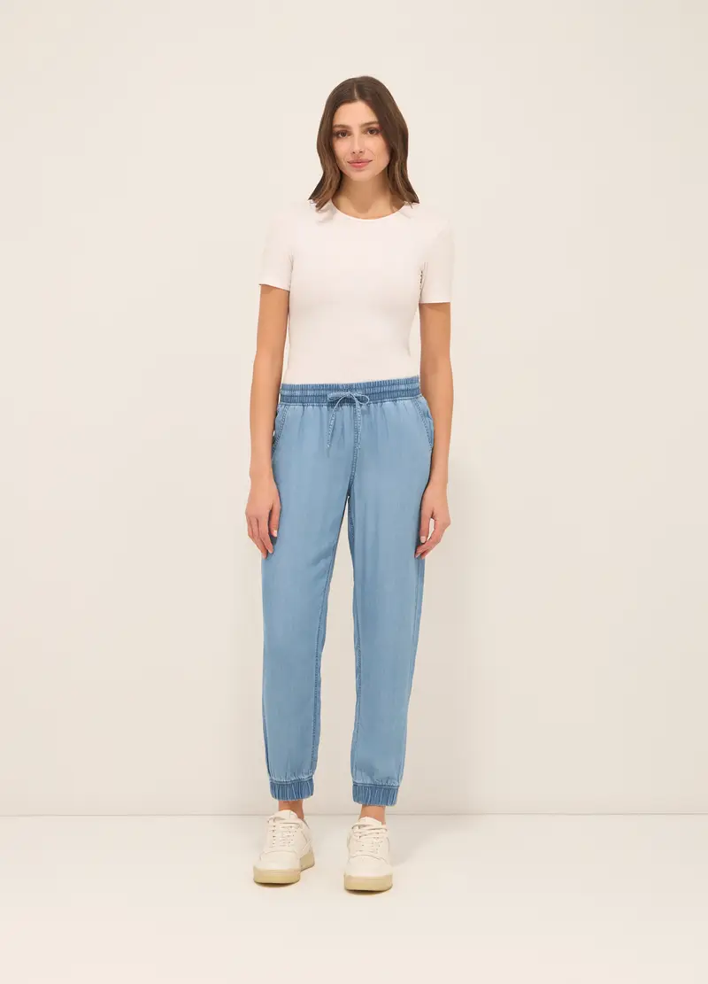 Upim Jogger In Puro Lyocell Donna, Blu Bluette