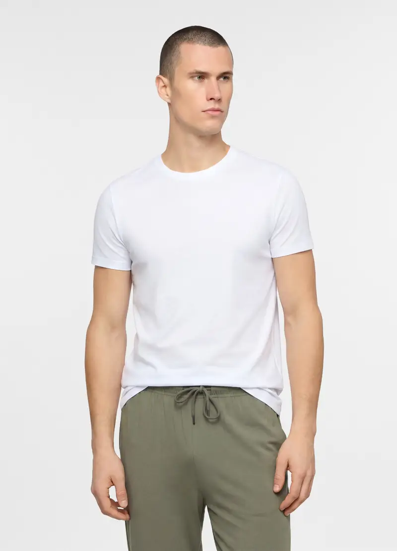 Upim Maglietta Intima In Cotone Uomo, Bianco ottico