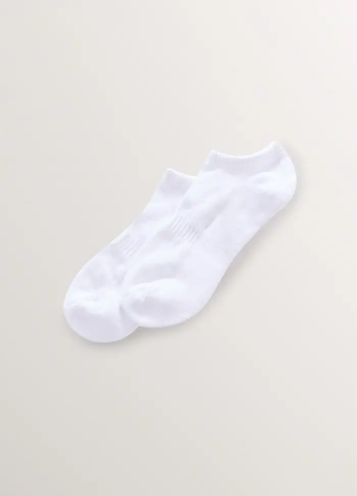 Upim Pack 3 Calze Corte In Misto Cotone Stretch Donna, Bianco gesso