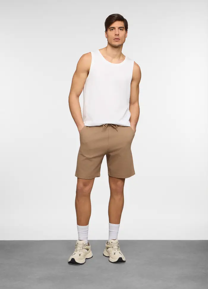 Upim Pantaloncini In Felpa Di Cotone Uomo, Unisex, Marrone tabacco