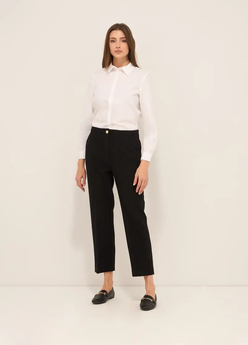 Upim Pantalone Misto Viscosa Donna, Nero