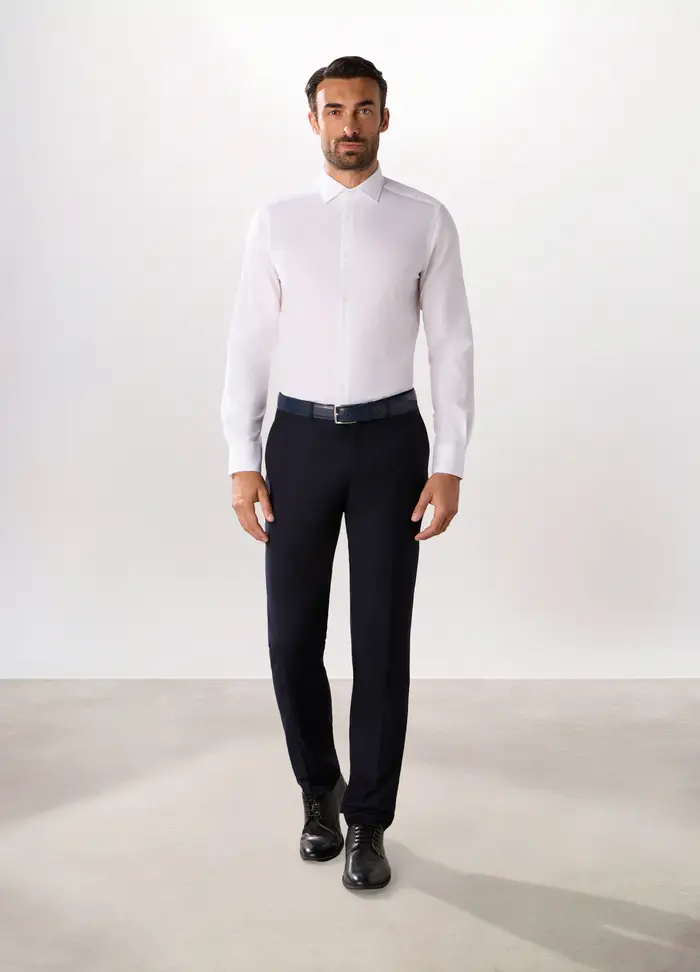 Upim Pantalone Regular In Twill Stretch Uomo, Blu scuro