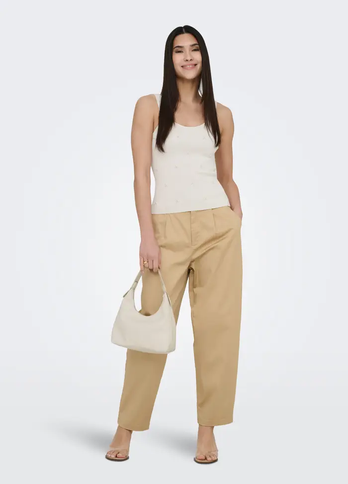 Pantaloni Chino, Unisex, Beige