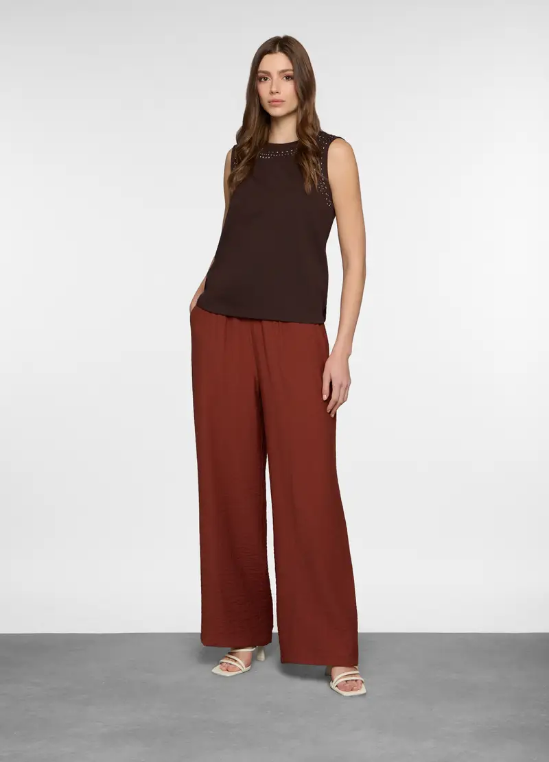 Upim Pantaloni Confort Fit Donna, Rosso mattone