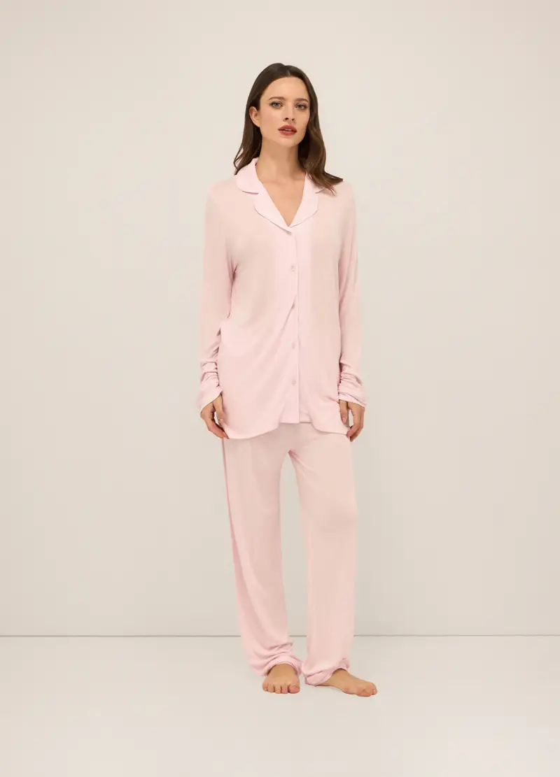 Upim Pantaloni In Pura Viscosa Donna, Rosa chiaro