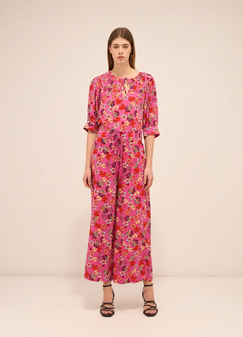 Upim, Pantaloni In Pura Viscosa Donna, Rosa fuxia, Taglia: S