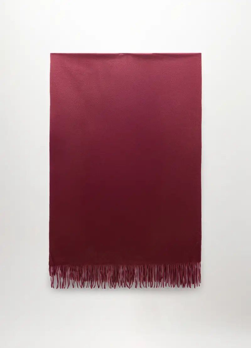 Sciarpa Jacquard Donna, Rosso scuro