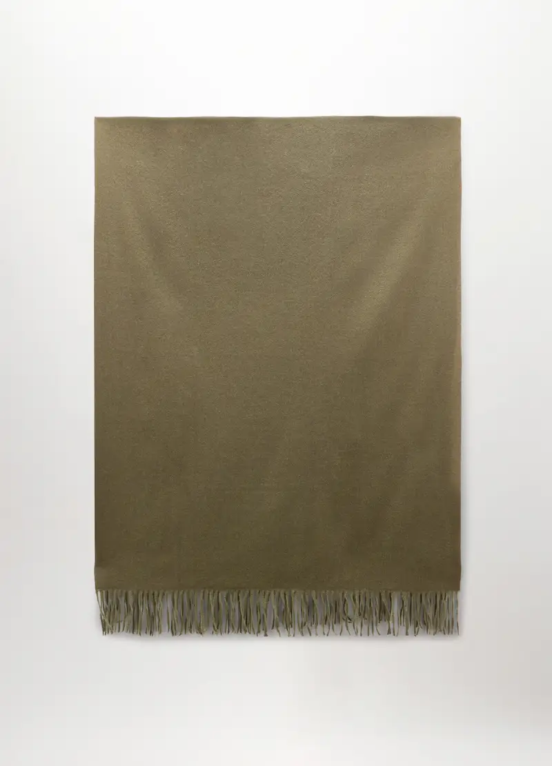 Sciarpa Jacquard Donna, Verde oliva