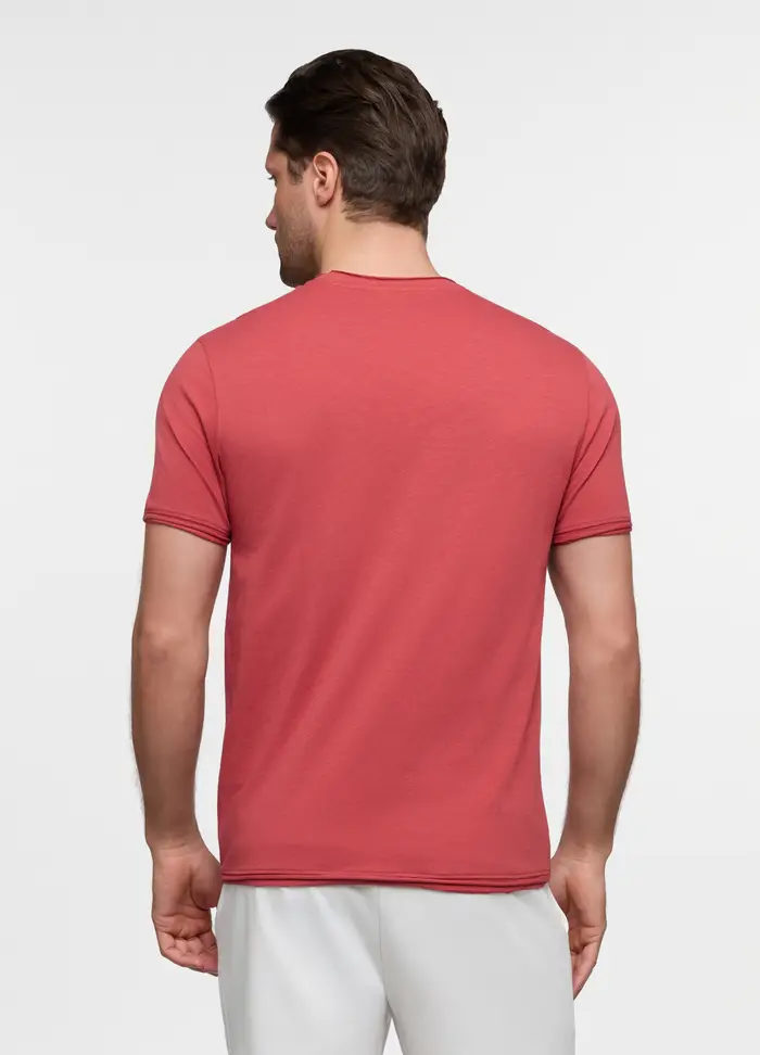 Upim T-shirt In Cotone Con Taschino Uomo, Unisex, Rosa salmone