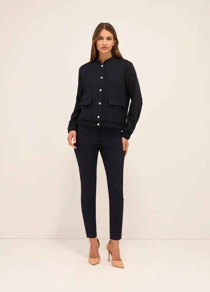 Upim Treggings In Misto Cotone Donna, Blu navy