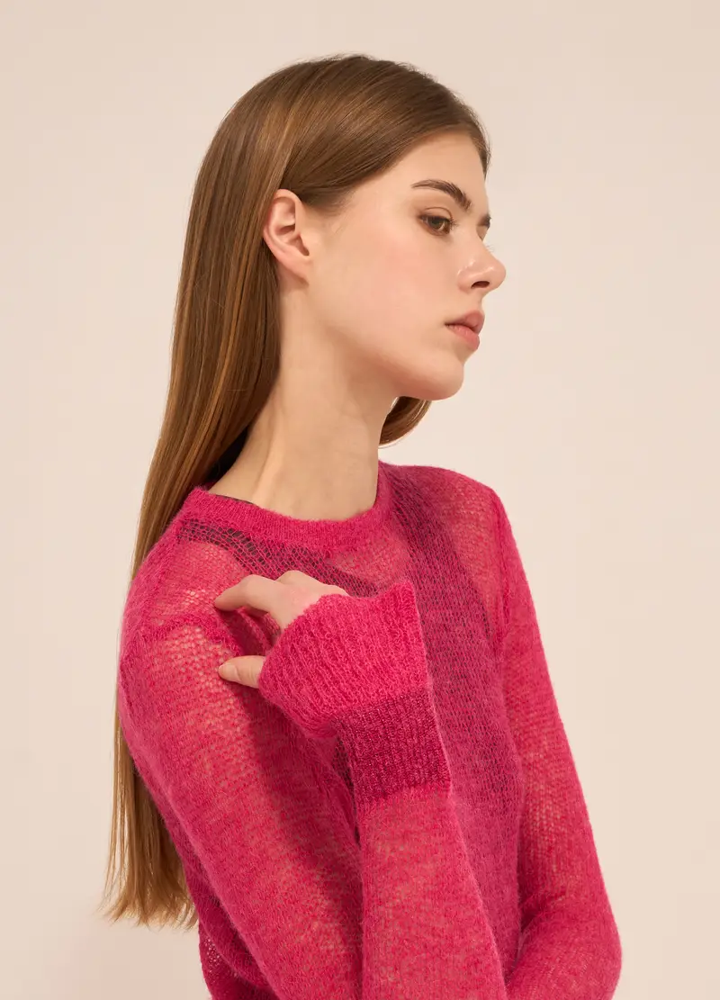 Upim Tricot In Misto Lana Di Alpaca Donna, Rosa fuxia