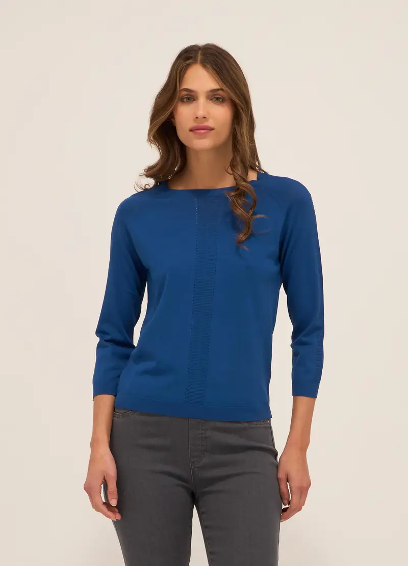 Upim Tricot Misto Viscosa Donna, Blu Bluette