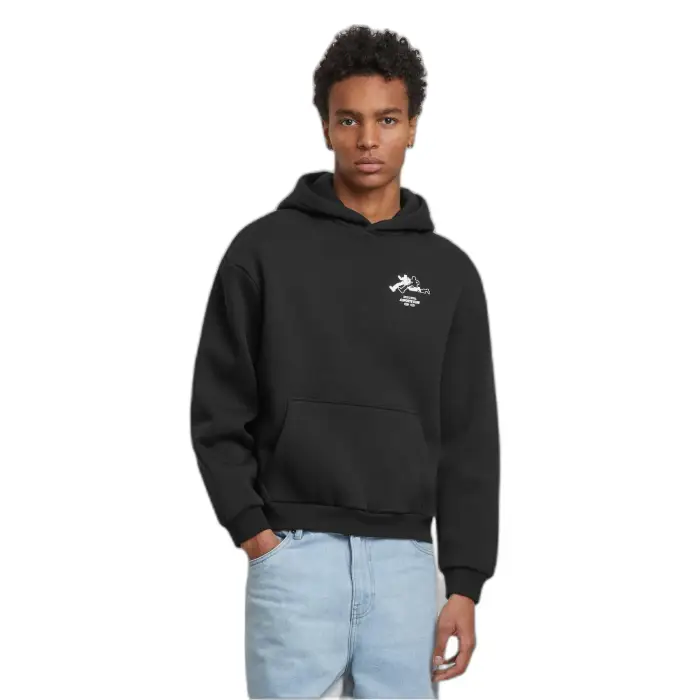 Upscale Felpa con cappuccio morbida RUN Sports Club Noir