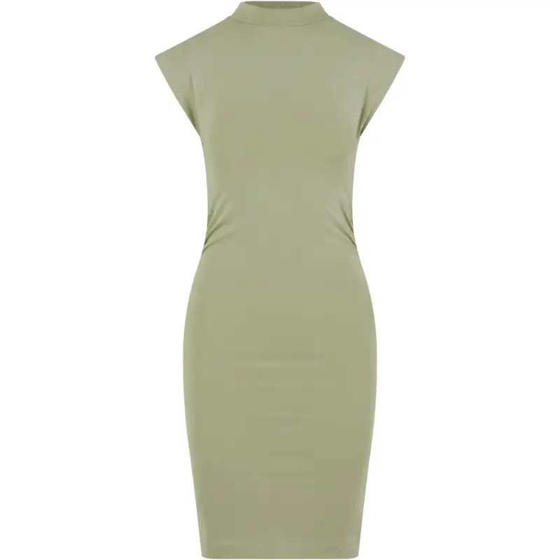 Urban Classics Abito corto in jersey di cotone donna Vert