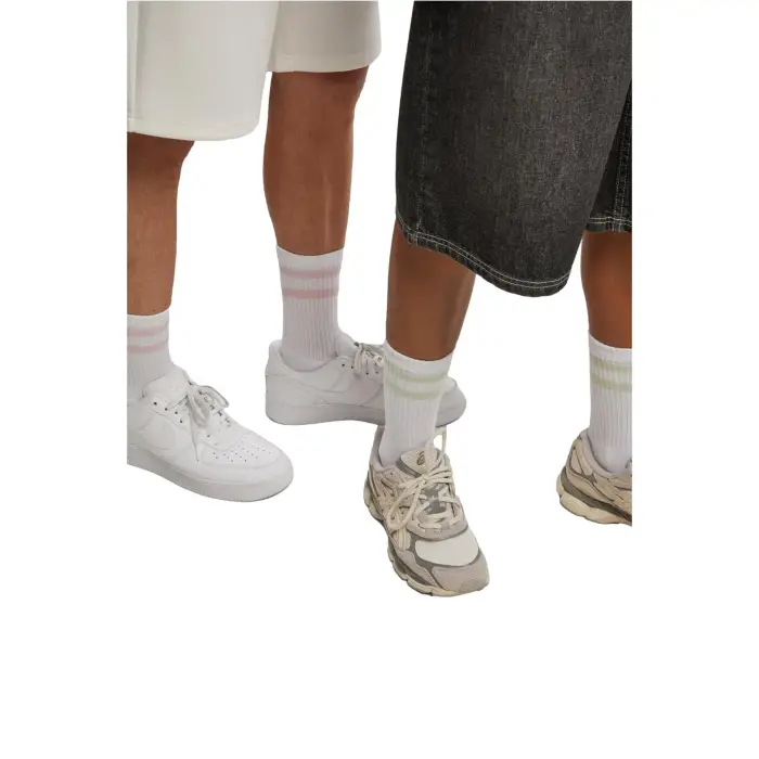 Urban Classics Calze a righe doppie (x5) Blanc