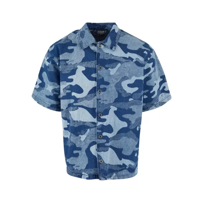 Camicia boxy stampata Urban Classics Bleu