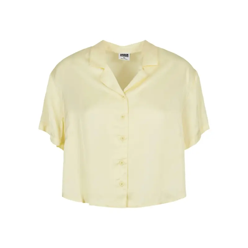 Urban Classics Camicia da donna a maniche corte Viscose Satin Resort GT