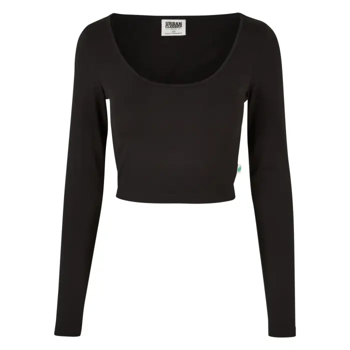 Urban Classics Crop top donna a maniche lunghe Organic
