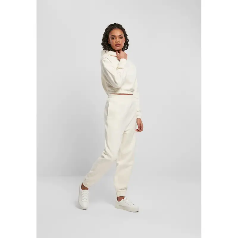 Urban Classics Felpa corta oversize da donna Blanc