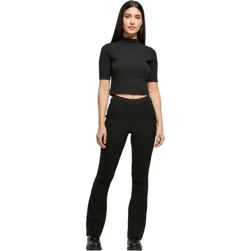 Urban Classics Leggings da donna Rib Knit Bootcut