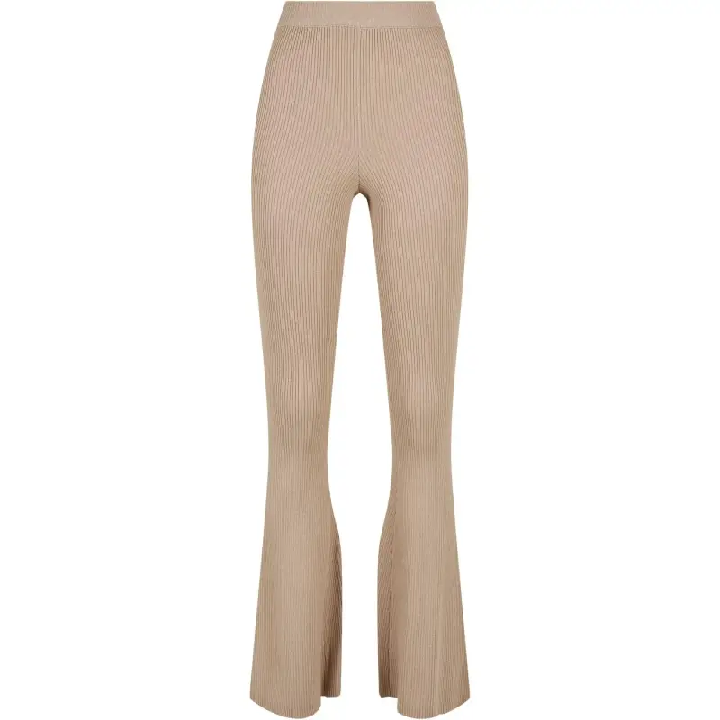 Urban Classics Leggings da donna Rib Knit Bootcut