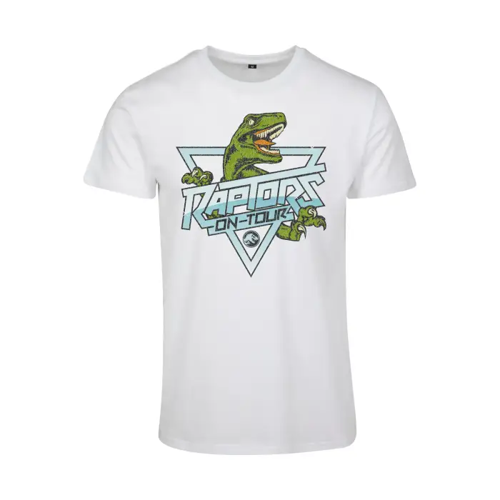 Maglietta Urban Classics Jurassic Park Raptors Blanc