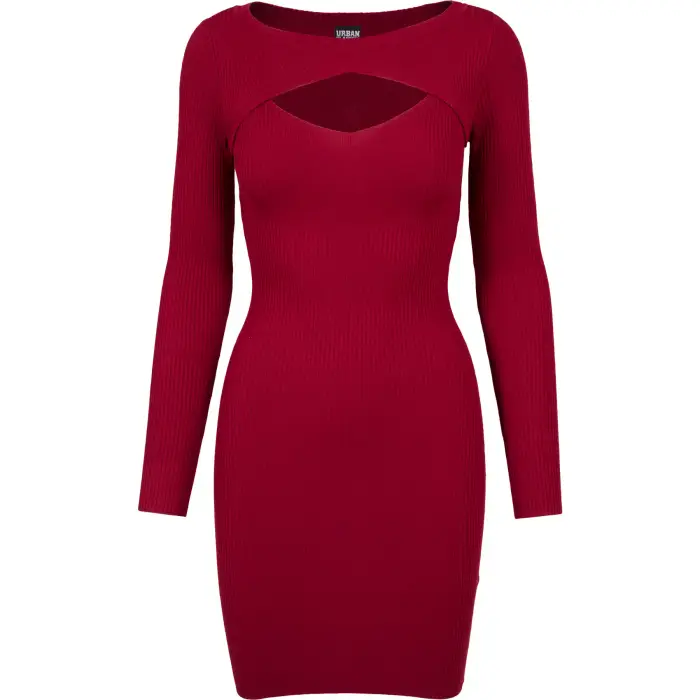 Urban Classics Vestito da taglio Urban Classic da donna Rouge