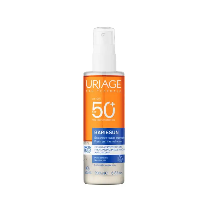 URIAGE Acqua Fresca solare invisibile SPF50+ - protezione viso e corpo 200ml - Spray solare corpo alta prot