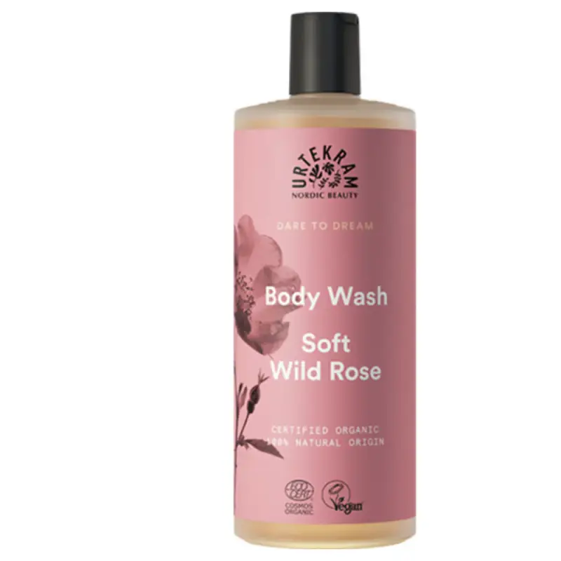 Urtekram Detergente Per Il Corpo Alla Rosa Selvatica Morbida, 500 Ml