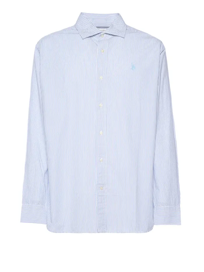 camicia casual u s polo assn ivor da uomo - celeste