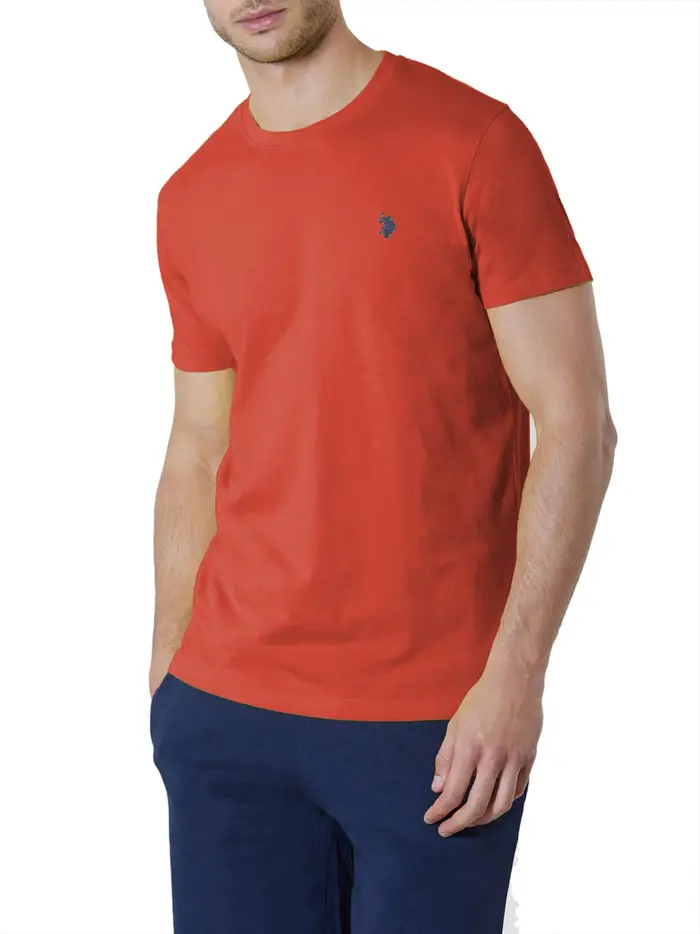 t-shirt u s polo assn mick da uomo - arancione