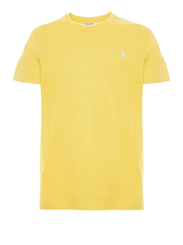 t-shirt u s polo assn mick da uomo - giallo