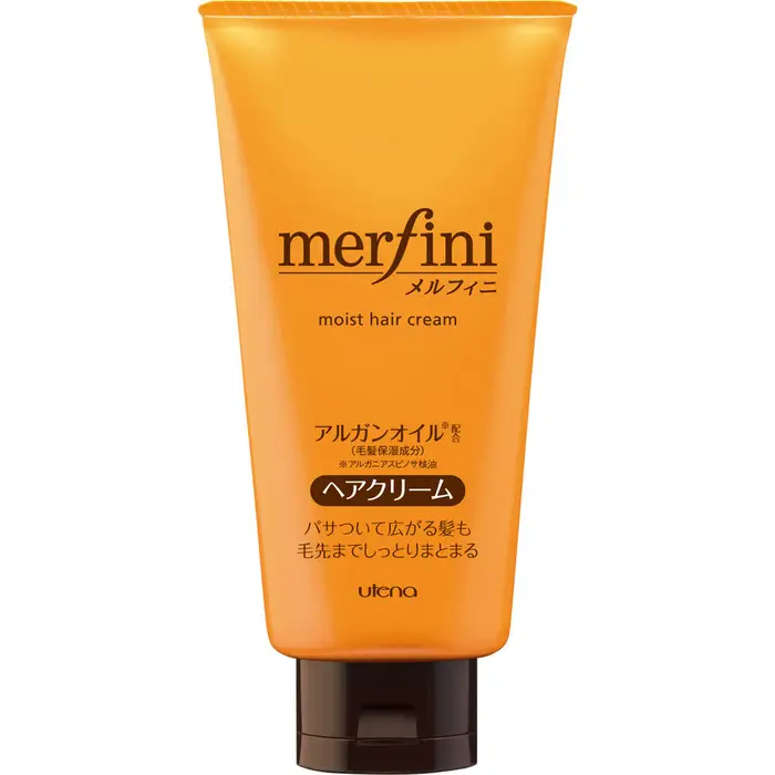 Melfini Hair Cream Moist 150G Altre creme per capelli Prodotti per lo styling Distribuisci una quantità adeguata sul palmo della mano e applica sui capelli asciutti o semi-asciutti *io
