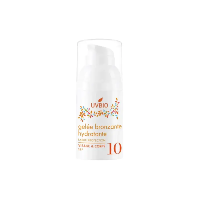 Uvbio Gel Abbronzante Idratante Spf 10, 30 Ml