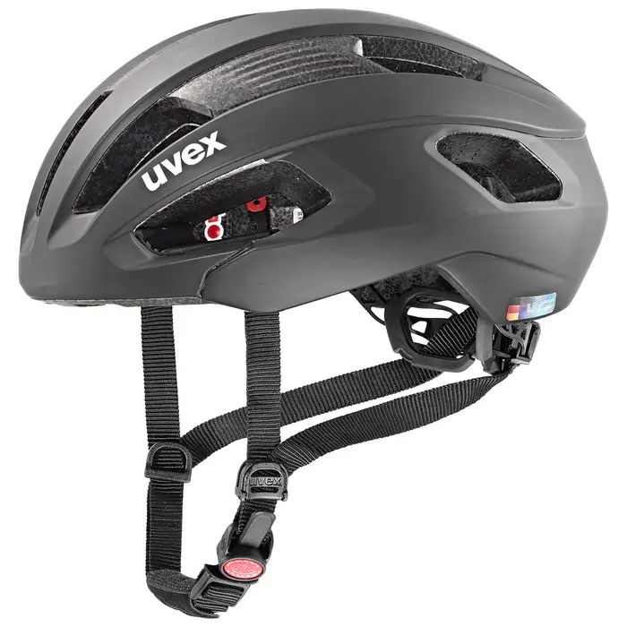 Uvex Casco bici da corsa Rise cc Nero