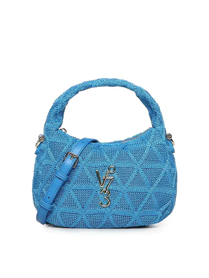 V°73 Borsa Dalia Con Logo Blu