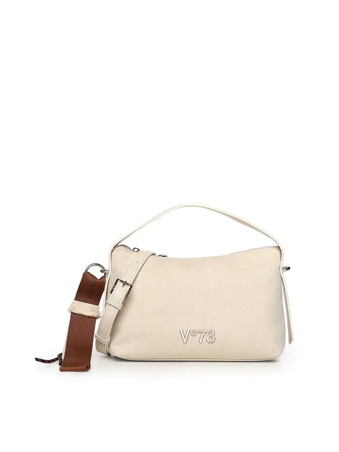 V°73 Borsa Danielle Con Logo Crema