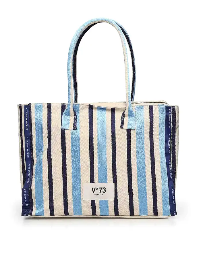 V°73 Borsa della spesa con logo Multicolore