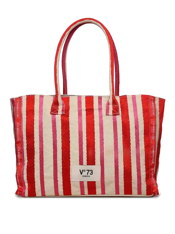 V°73 Borsa della spesa con logo Multicolore