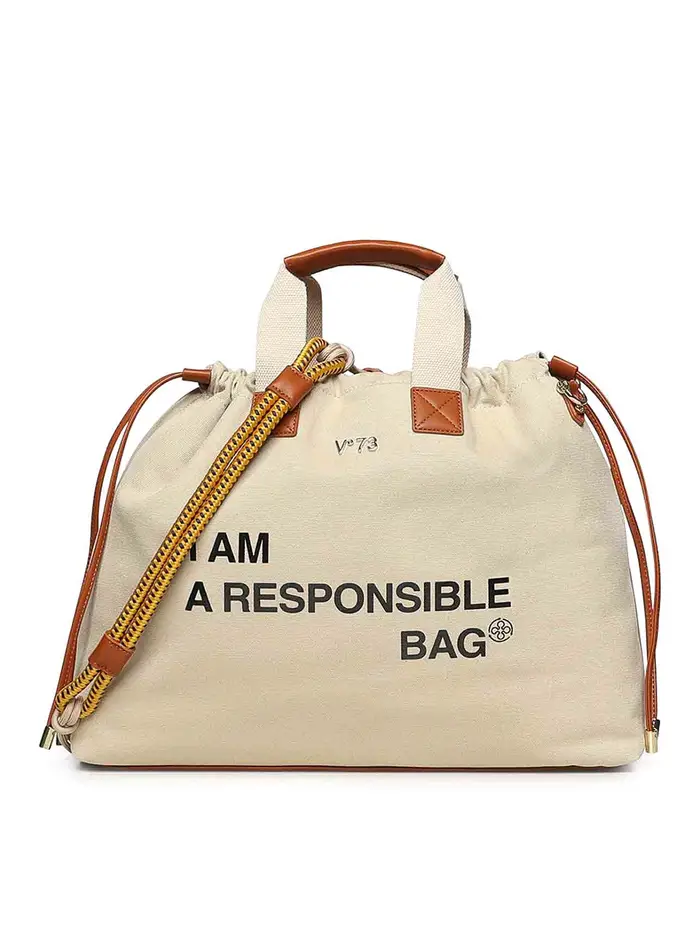 V°73 Borsa di responsabilitÃ con logo Bianco