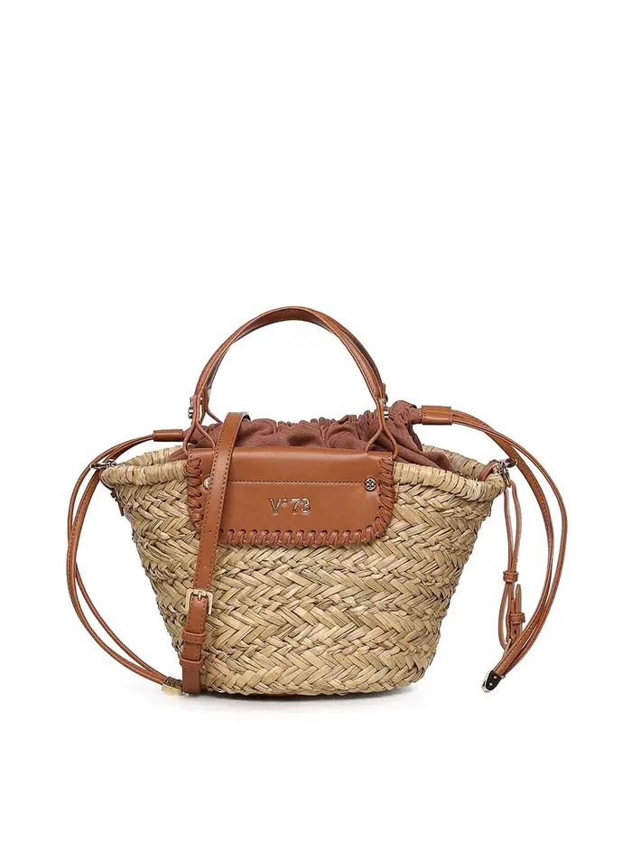 V°73 Borsa Mini Vanna Con Logo Beige