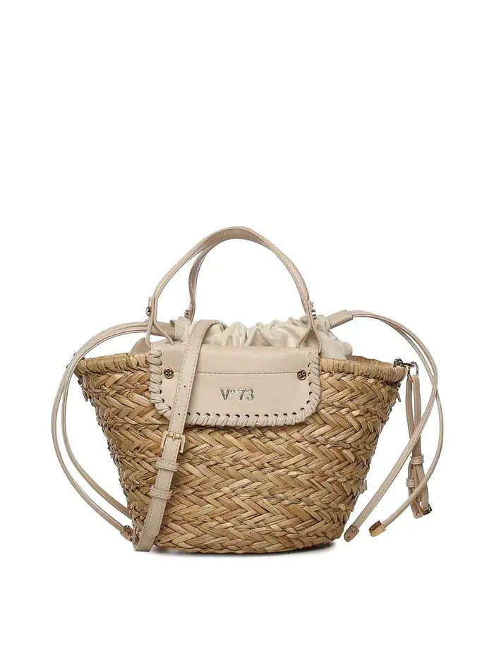 V°73 Borsa Mini Vanna Con Logo Bianco