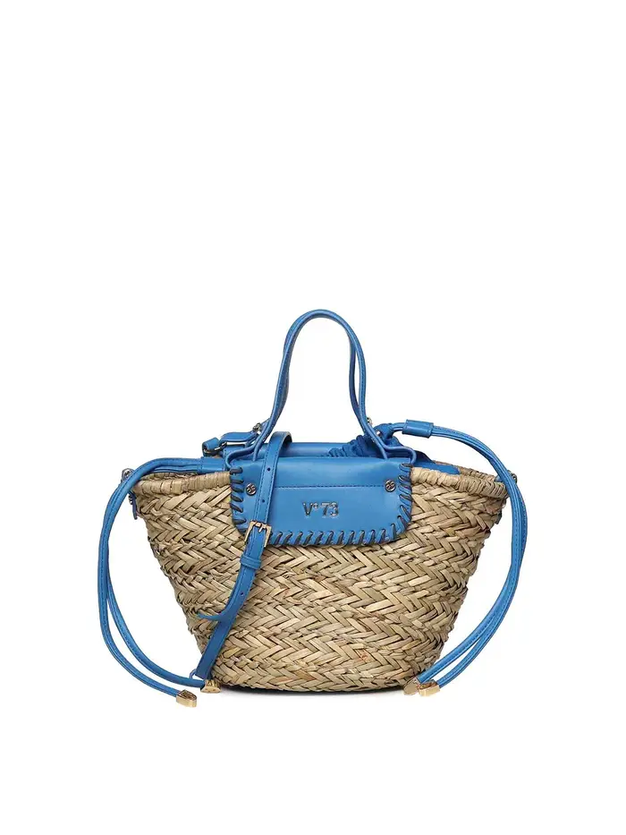 V°73 Borsa Mini Vanna Con Logo Blu