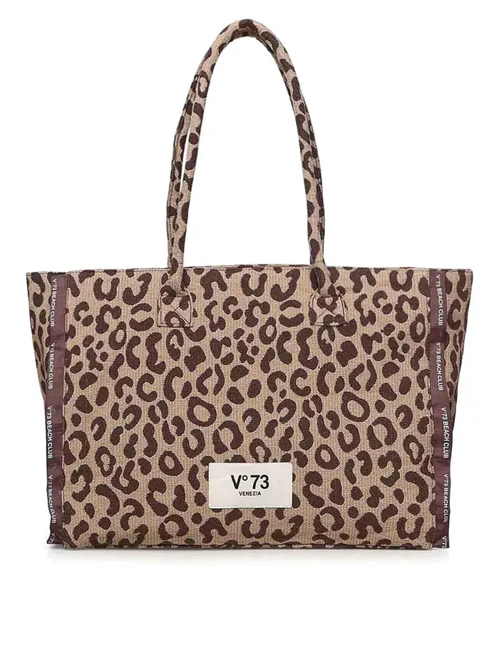 V°73 Borsa Tote Milene Con Logo Marrone