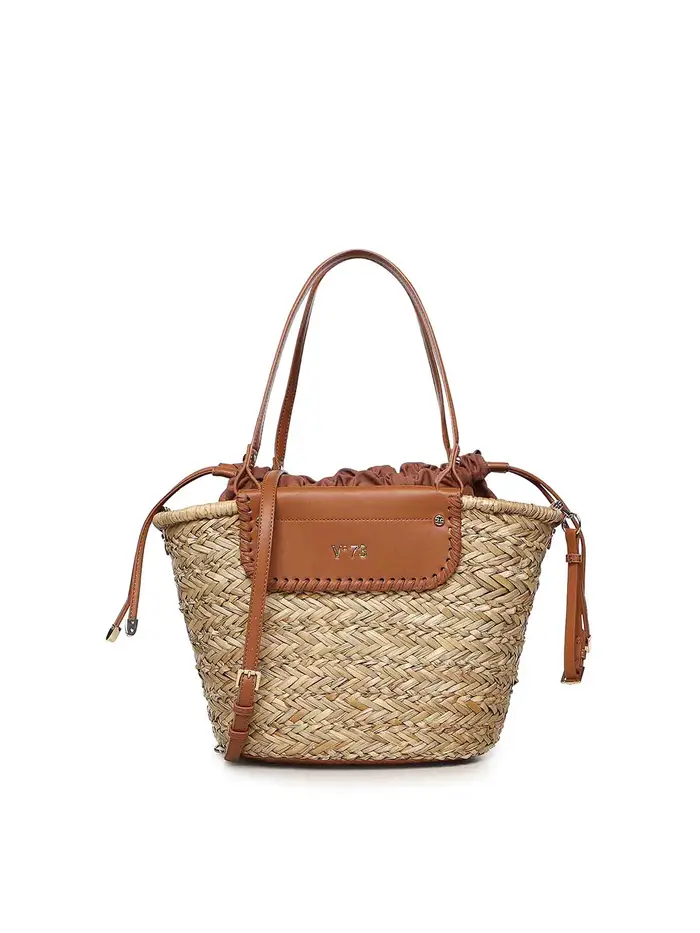 V°73 Borsa Vanna Con Logo Beige