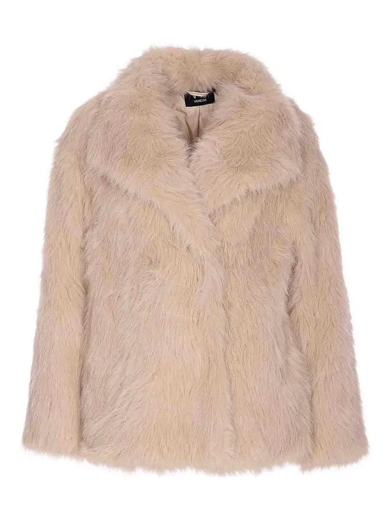 V°73 Giacca Penny in pelliccia sintetica Beige