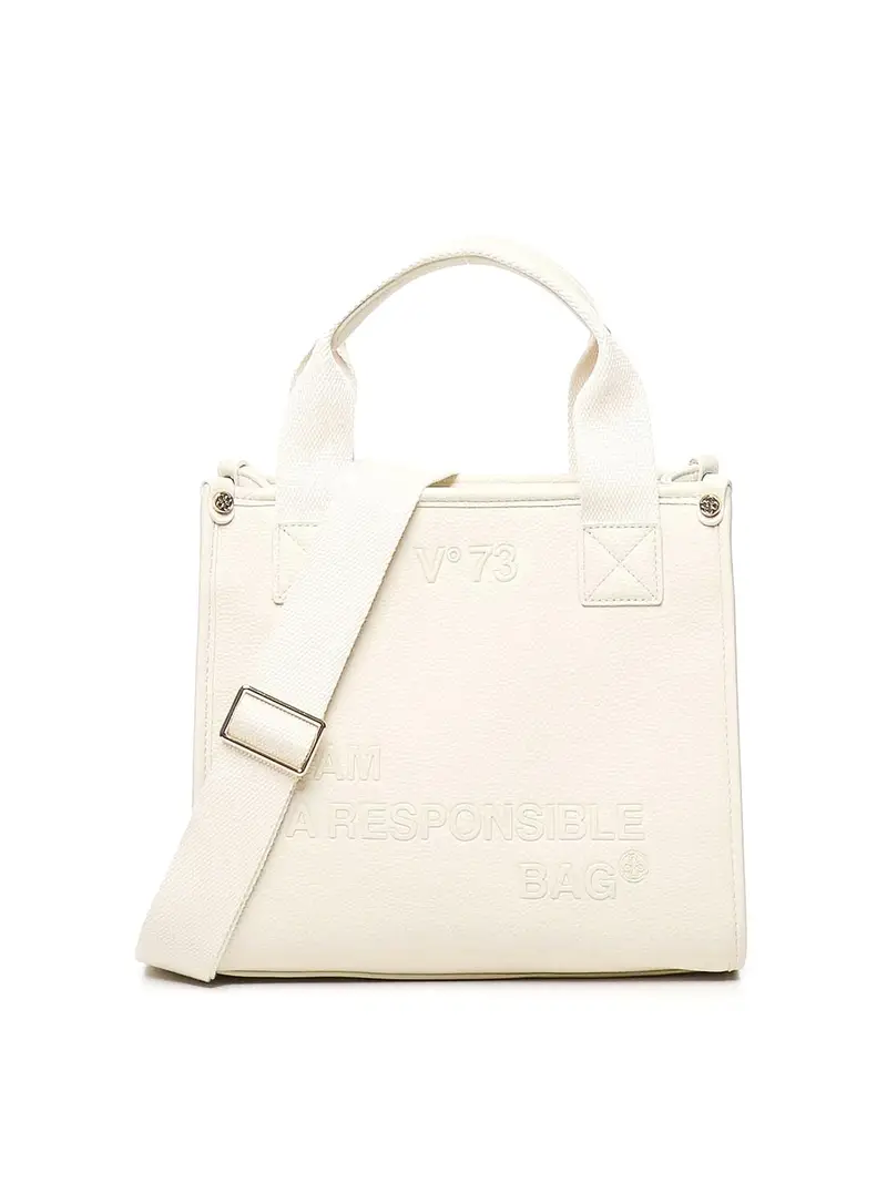 V°73 Tote Responsability Bianco