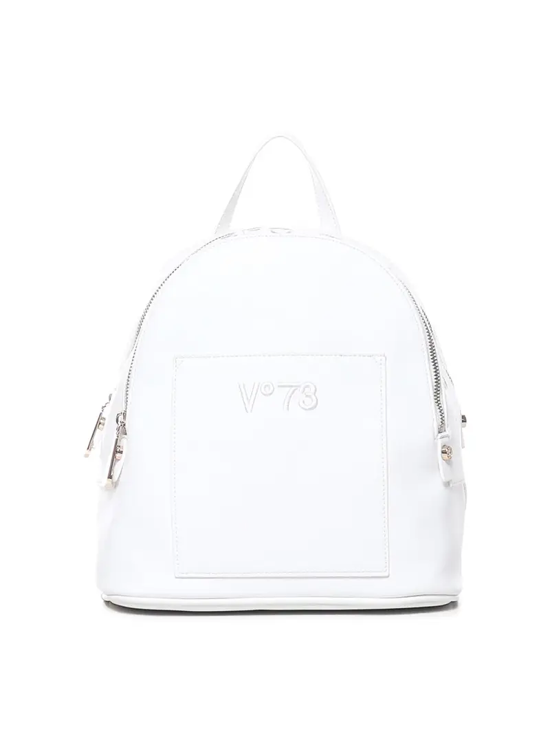 V°73 Zaino Echo con logo ricamato Bianco