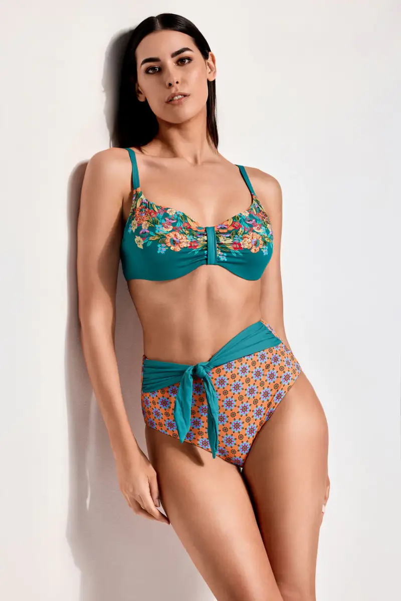 Vacanze Italiane BIKINI CON FERRETTO FIONA | Colore Verde | Coppa