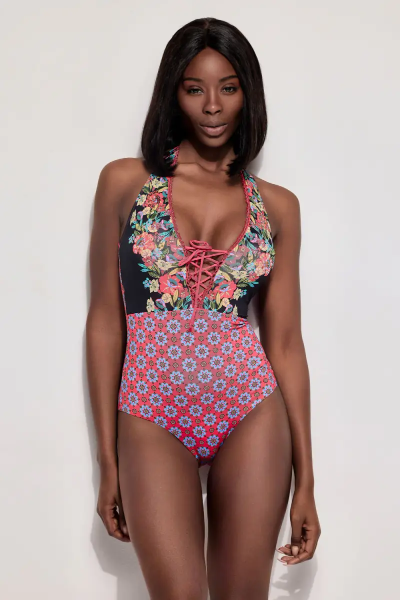 Vacanze Italiane COSTUME INTERO PESCA | Colore Nero